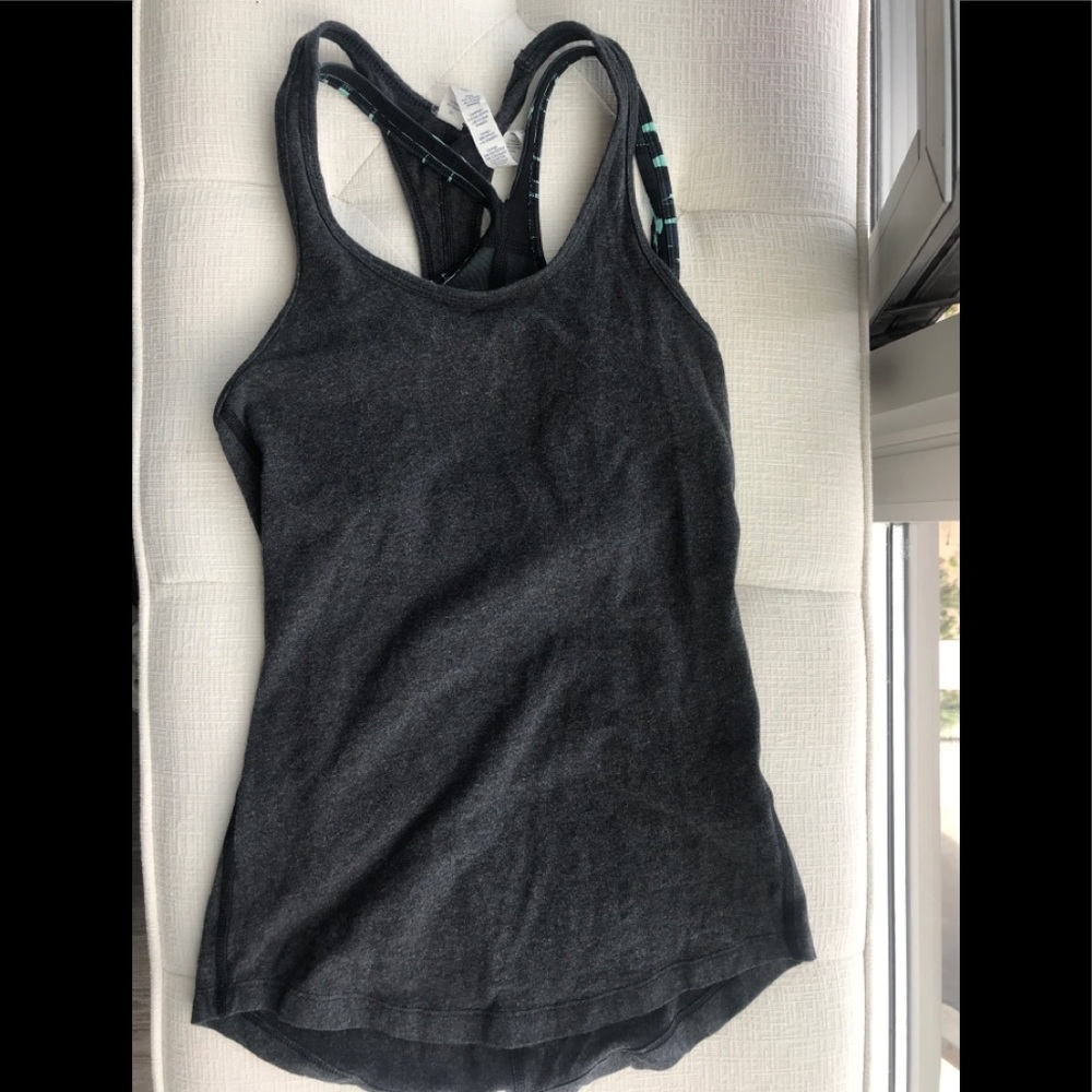 Lulu top with built in bra size 2